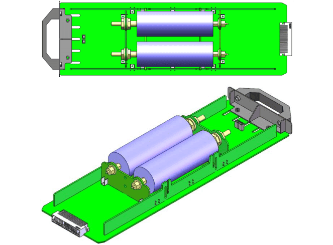 ARBIN-60-A, 2-Channel Cylindrical-Cell MZOR Battery Holder Tray